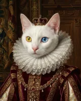 Cat portrait in Royal style
